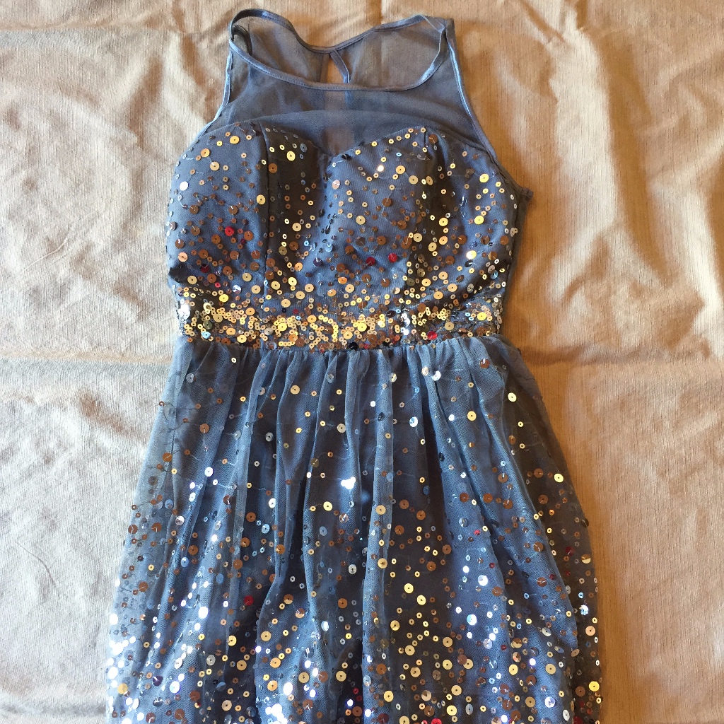 Grey Sequin Dress